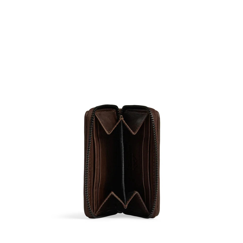 SelmaMBG Wallet Weave dark brown Markberg Denmark
