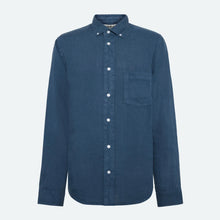 Colt Reg Linen Shirt blue ashes