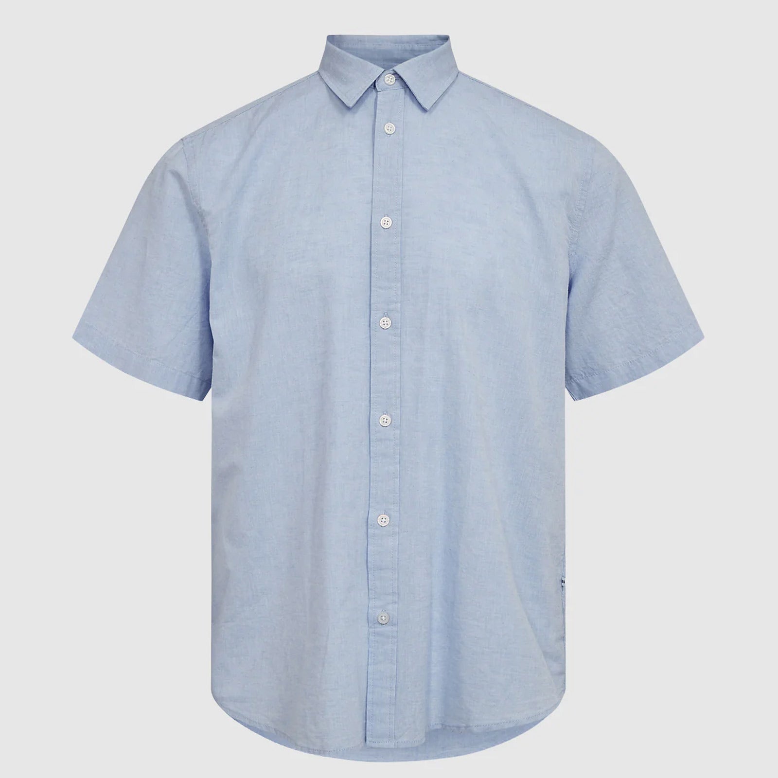 Eric Linen S/S Shirt 9802 hydrangea melange