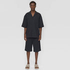 Jasper Wide Striped Shorts black Minimum