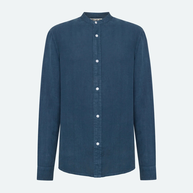 Mando Linen Shirt blue ashes