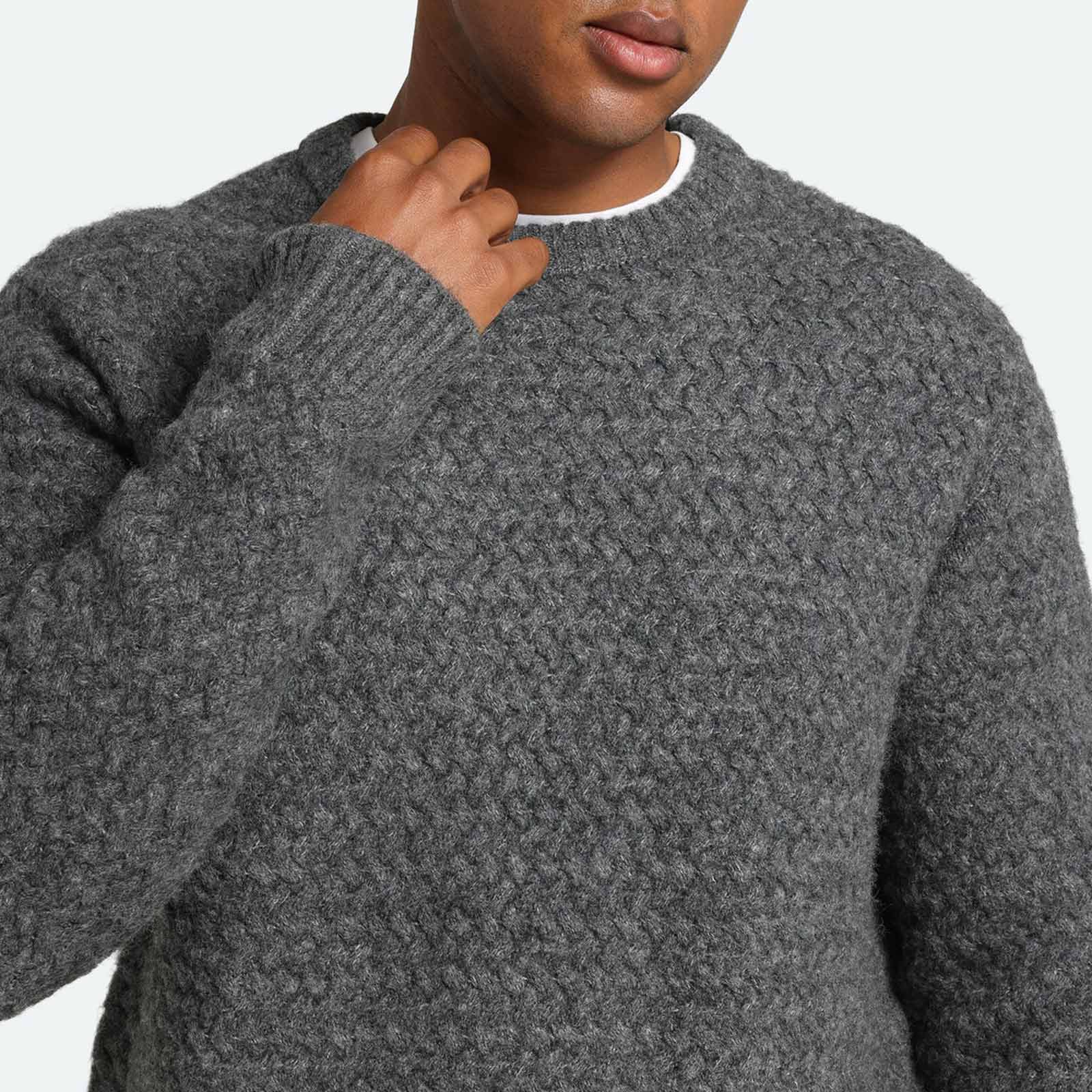 Saigon 3963 Knit Jumper gray pinstripe