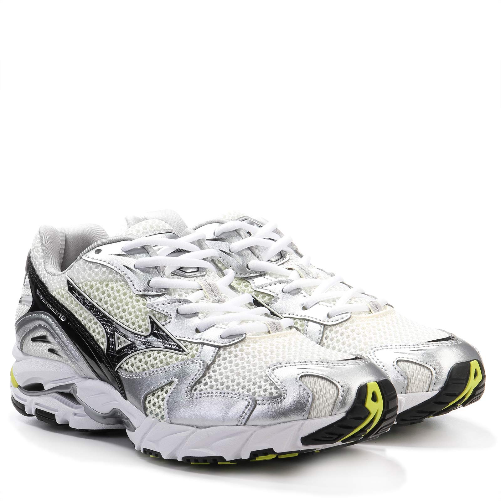 Wave Rider 10 snow white/black/sylvan green Mizuno