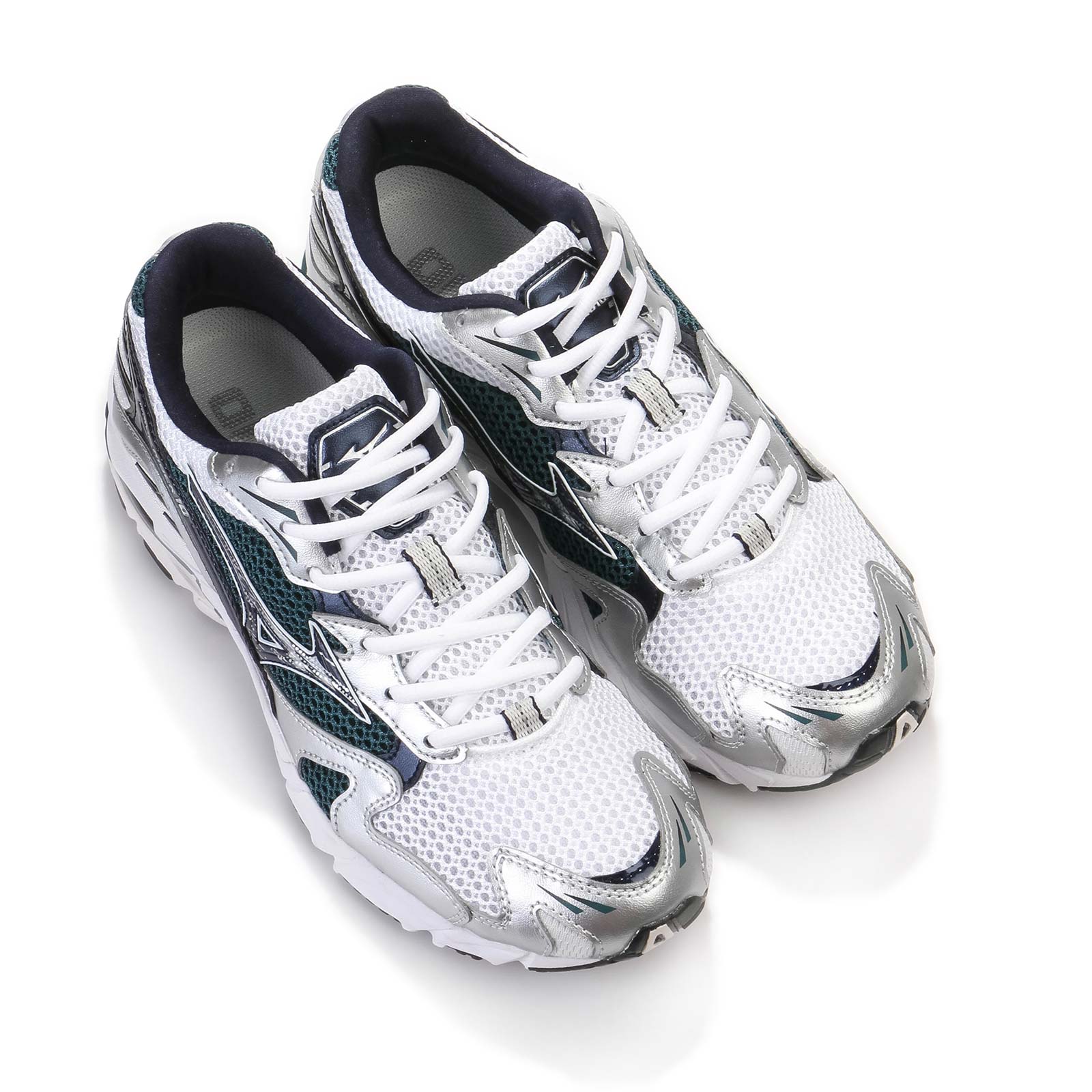 Wave Rider 10 white/baritone blue/deep teal Mizuno