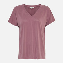 MSCHFenya Modal V Neck Tee black plum