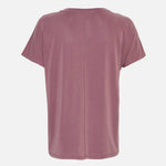 MSCHFenya Modal V Neck Tee black plum