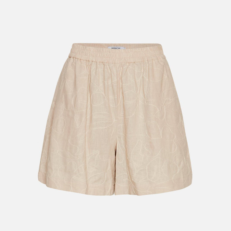 MSCHIlektra Shorts EMB oatmeal