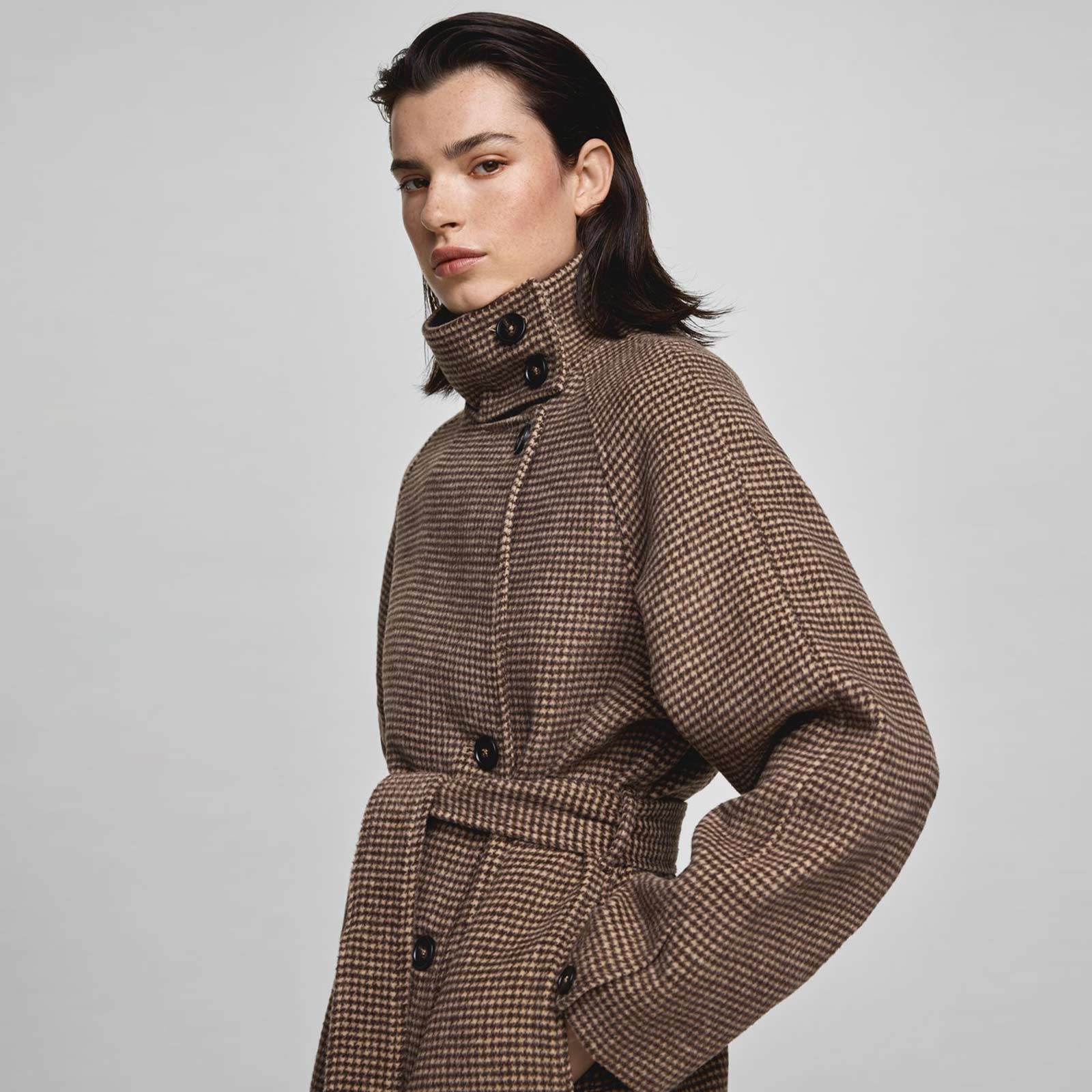 MSCHPamela Coat CHK s black/m des | ZebraClub Berlin