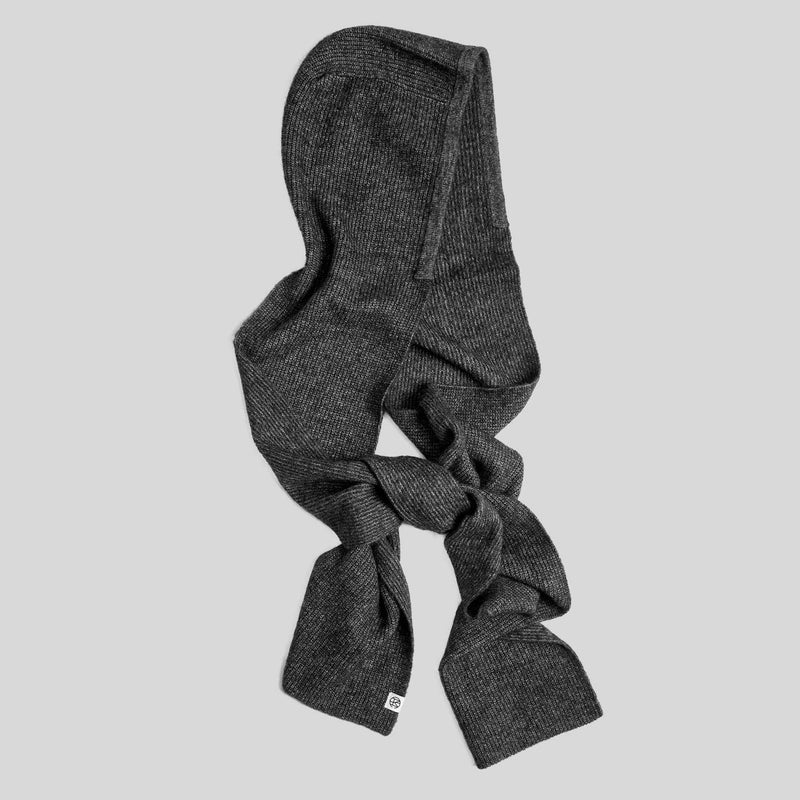 MSCHMilania Hope Hood Scarf dark grey melange MSCH Copenhagen