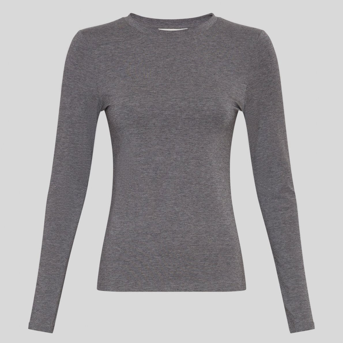 MSCHBetrina O LS Top mid grey melange MSCH Copenhagen