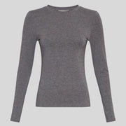 MSCHBetrina O LS Top mid grey melange MSCH Copenhagen