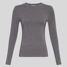MSCHBetrina O LS Top mid grey melange MSCH Copenhagen
