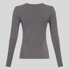 MSCHBetrina O LS Top mid grey melange MSCH Copenhagen