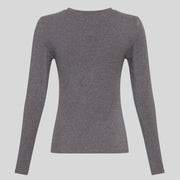 MSCHBetrina O LS Top mid grey melange MSCH Copenhagen