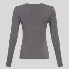 MSCHBetrina O LS Top mid grey melange MSCH Copenhagen