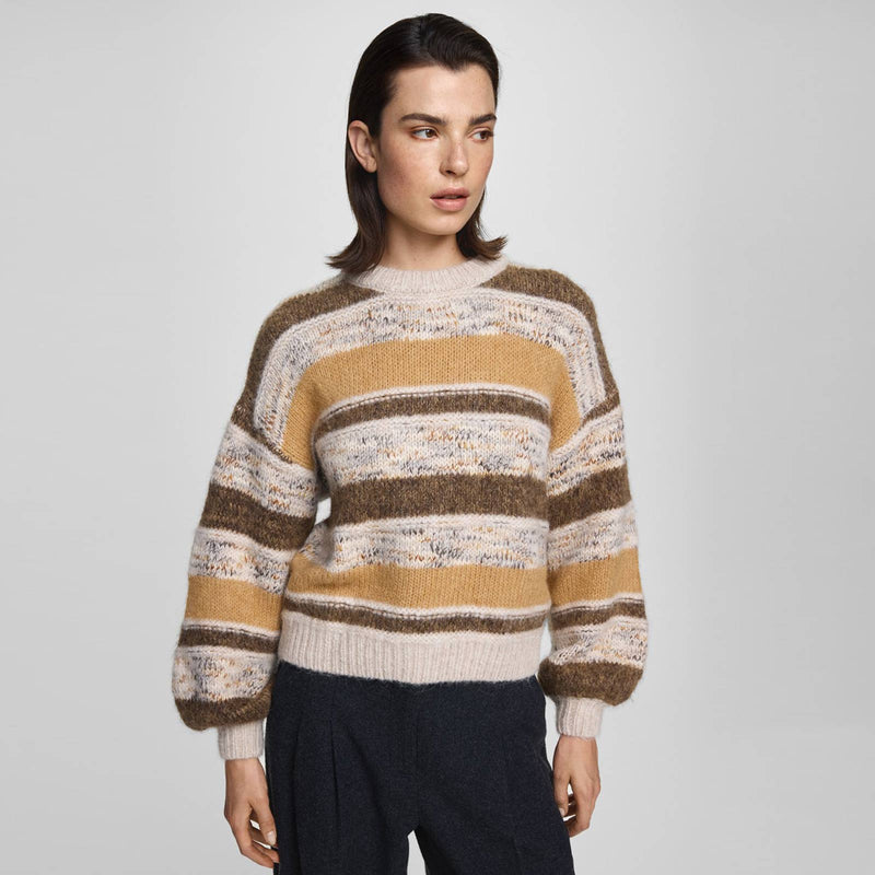 MSCHConstance Pullover oatmeal/ sla blk MSCH Copenhagen