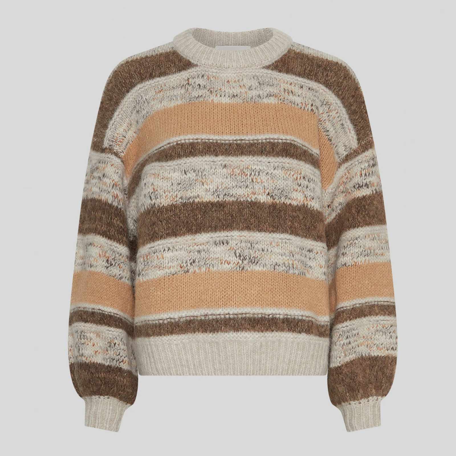 MSCHConstance Pullover oatmeal/ sla blk MSCH Copenhagen