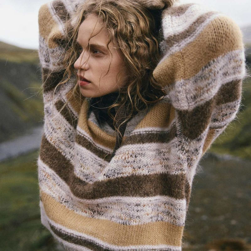 MSCHConstance Pullover oatmeal/ sla blk MSCH Copenhagen