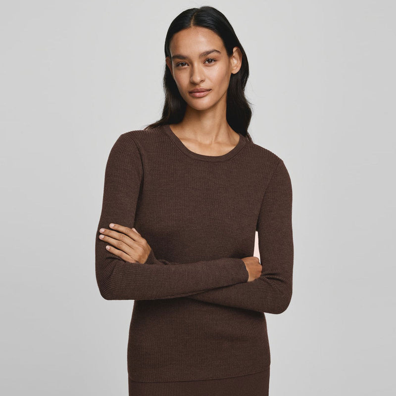 MSCHCriselle Avalina Rib Pullover hot fudge melange MSCH Copenhagen
