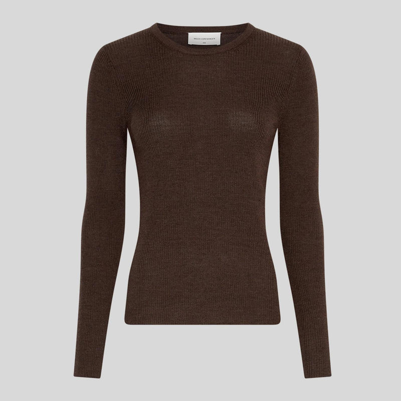 MSCHCriselle Avalina Rib Pullover hot fudge melange MSCH Copenhagen