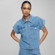 MSCHElida Ada SS Denim Shirt light blue wash 19026 MSCH Copenhagen