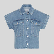 MSCHElida Ada SS Denim Shirt light blue wash 19026 MSCH Copenhagen