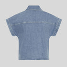 MSCHElida Ada SS Denim Shirt light blue wash 19026 MSCH Copenhagen