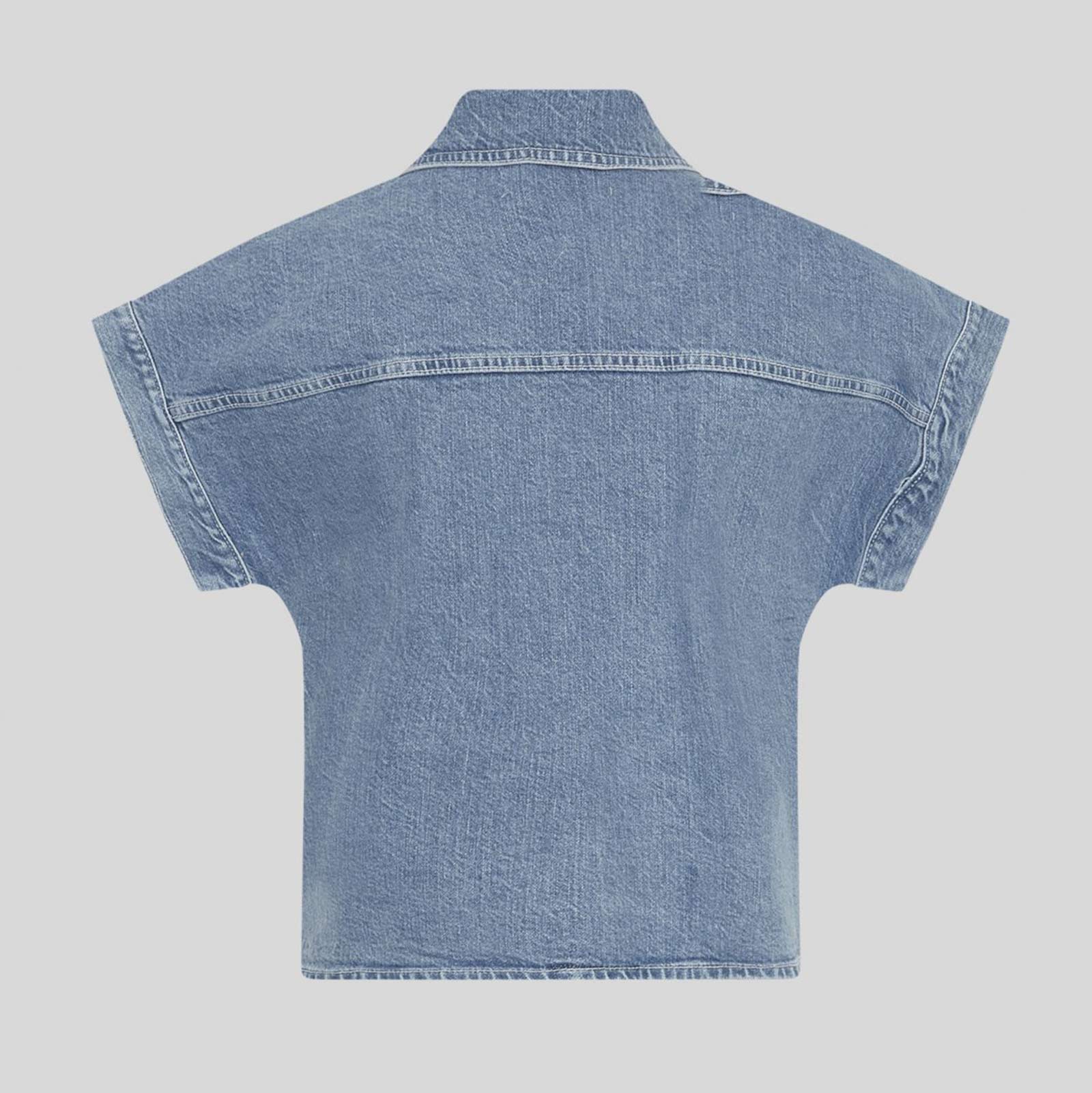MSCHElida Ada SS Denim Shirt light blue wash 19026 MSCH Copenhagen