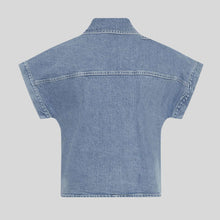MSCHElida Ada SS Denim Shirt light blue wash 19026 MSCH Copenhagen