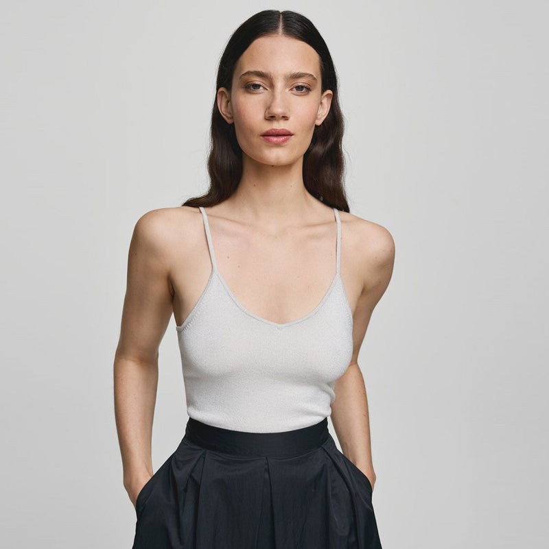 MSCHEurasia Strap Top grey silver MSCH Copenhagen