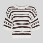 MSCHHannalie 2/4 Pullover Stp egret/fudge MSCH Copenhagen