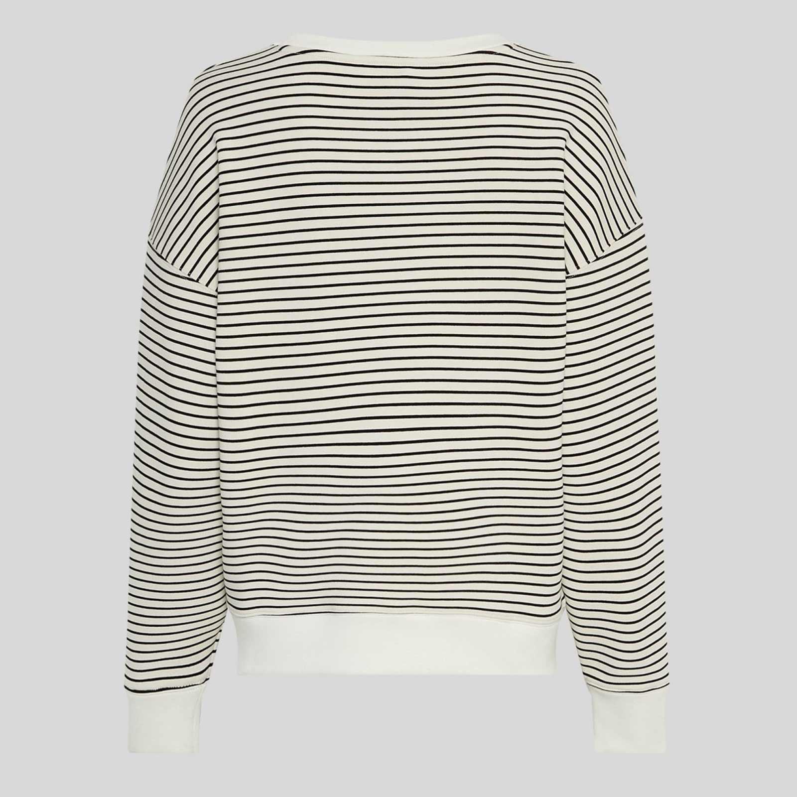 MSCHIma Q Sweatshirt stripe oatmeal/black MSCH Copenhagen