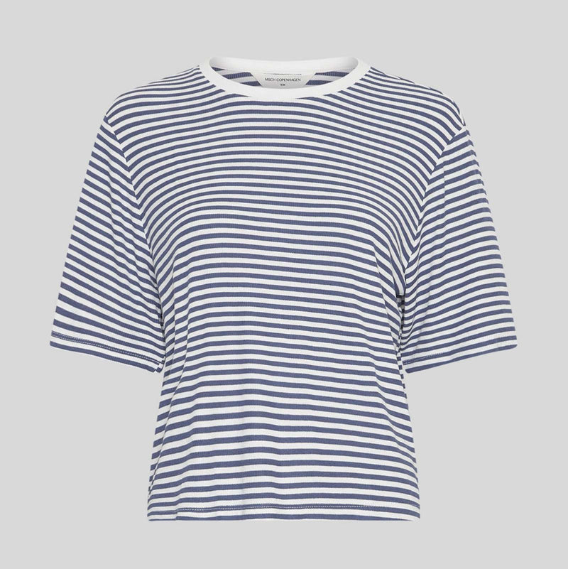 MSCHJana Tee Stp bright white/oceana MSCH Copenhagen