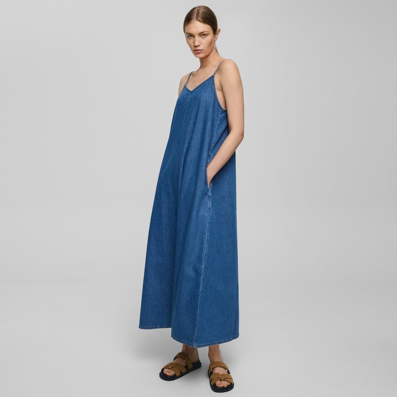 MSCHJolene Elena Strap Dress mid blue wash MSCH Copenhagen
