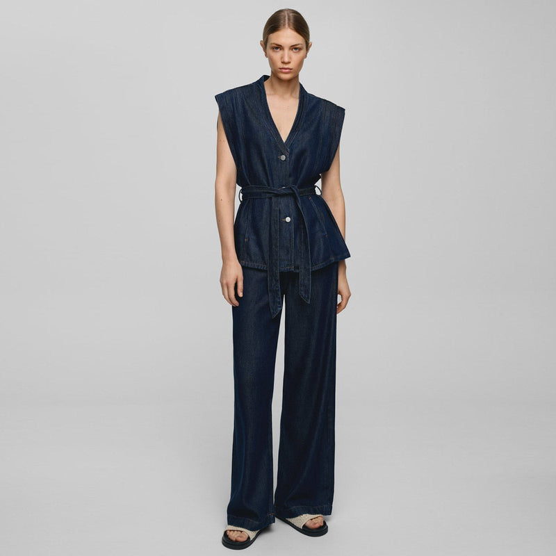 MSCHJosephine Rue HW Pants dark blue wash MSCH Copenhagen