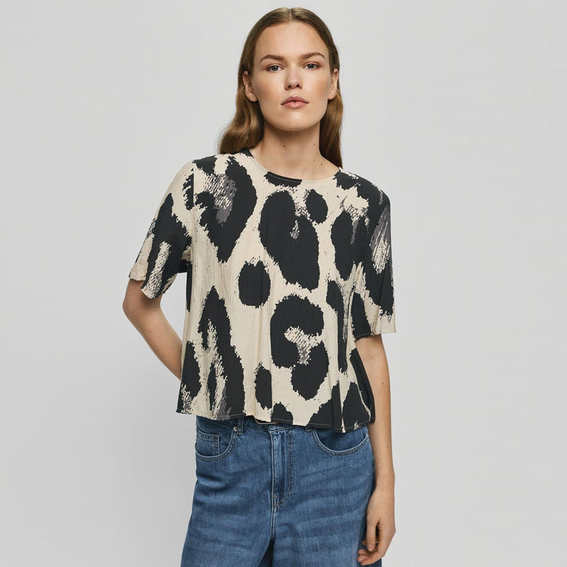 MSCHKaralie Jusia 2/4 Top licorice leo MSCH Copenhagen