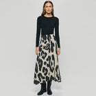 MSCHKaralie Jusia HW Skirt licorice leo MSCH Copenhagen