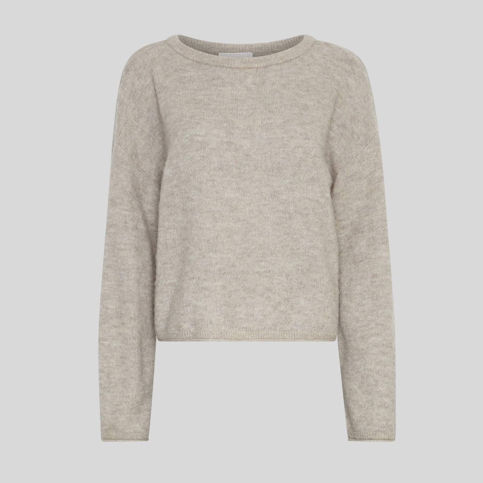 MSCHKellsey Alegria Pullover warm light grey melange MSCH Copenhagen