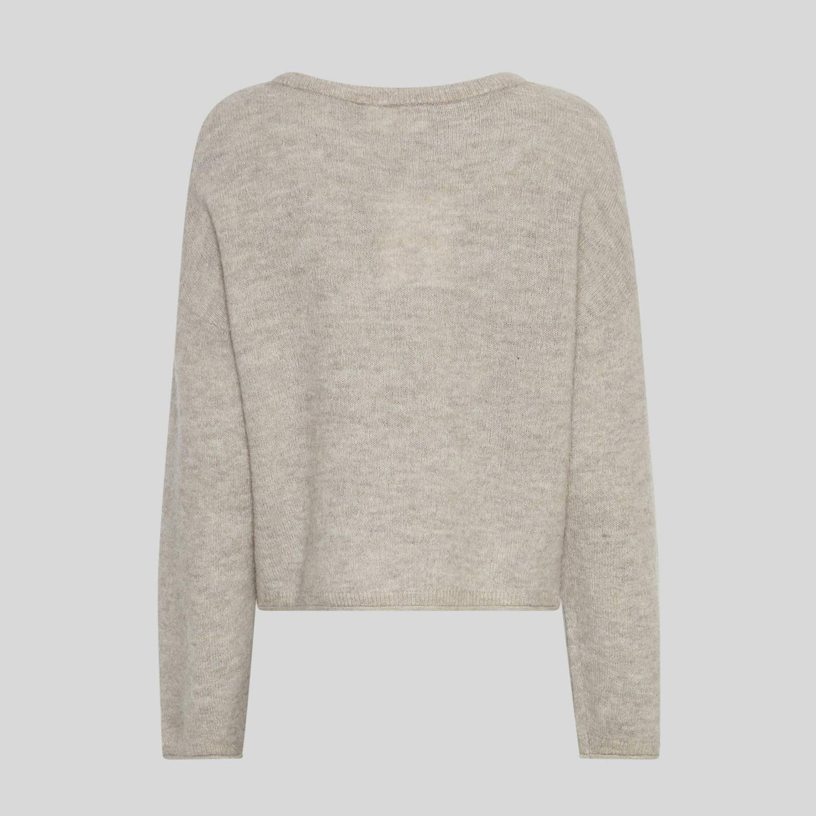 MSCHKellsey Alegria Pullover warm light grey melange MSCH Copenhagen