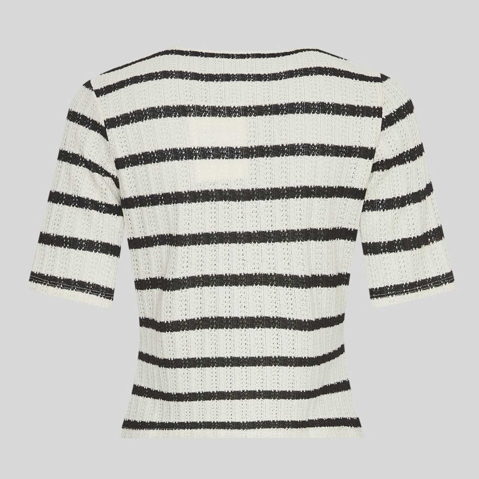 MSCHKenja 2/4 Top Stp turtledove/black MSCH Copenhagen