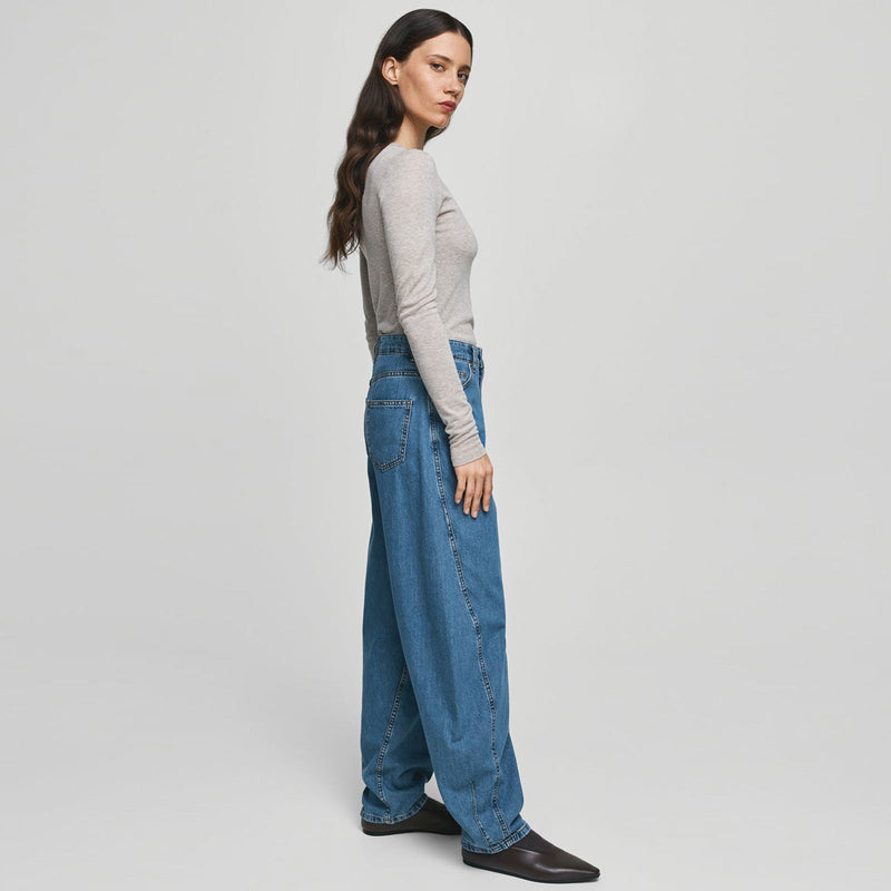 MSCHKobane Lis Barrel Jeans mid blue wash MSCH Copenhagen