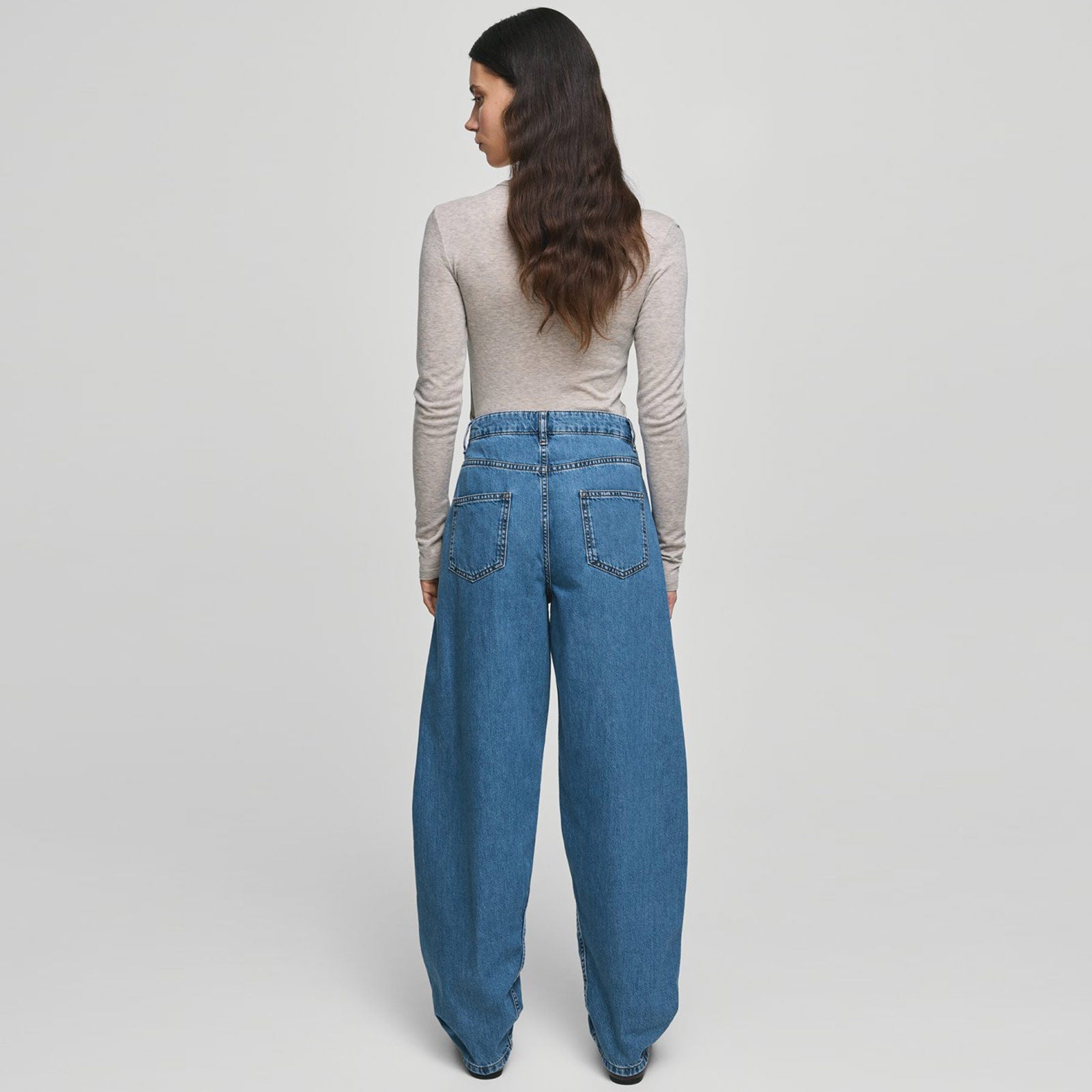 MSCHKobane Lis Barrel Jeans mid blue wash MSCH Copenhagen