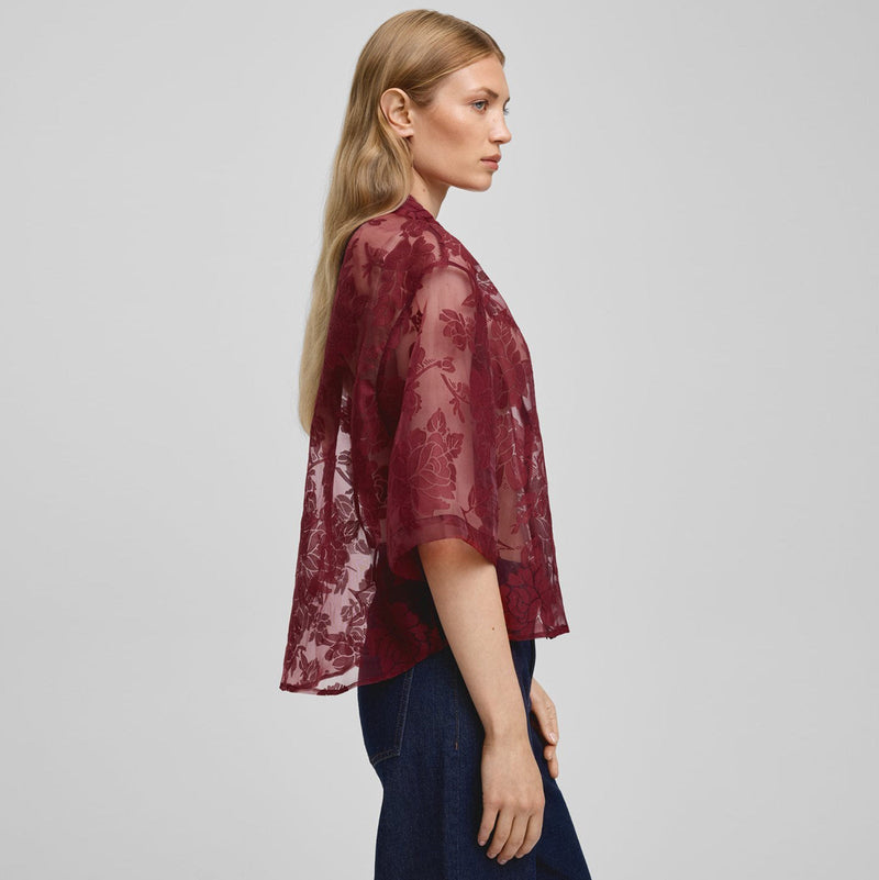 MSCHLettiche 3/4 Shirt syrah MSCH Copenhagen