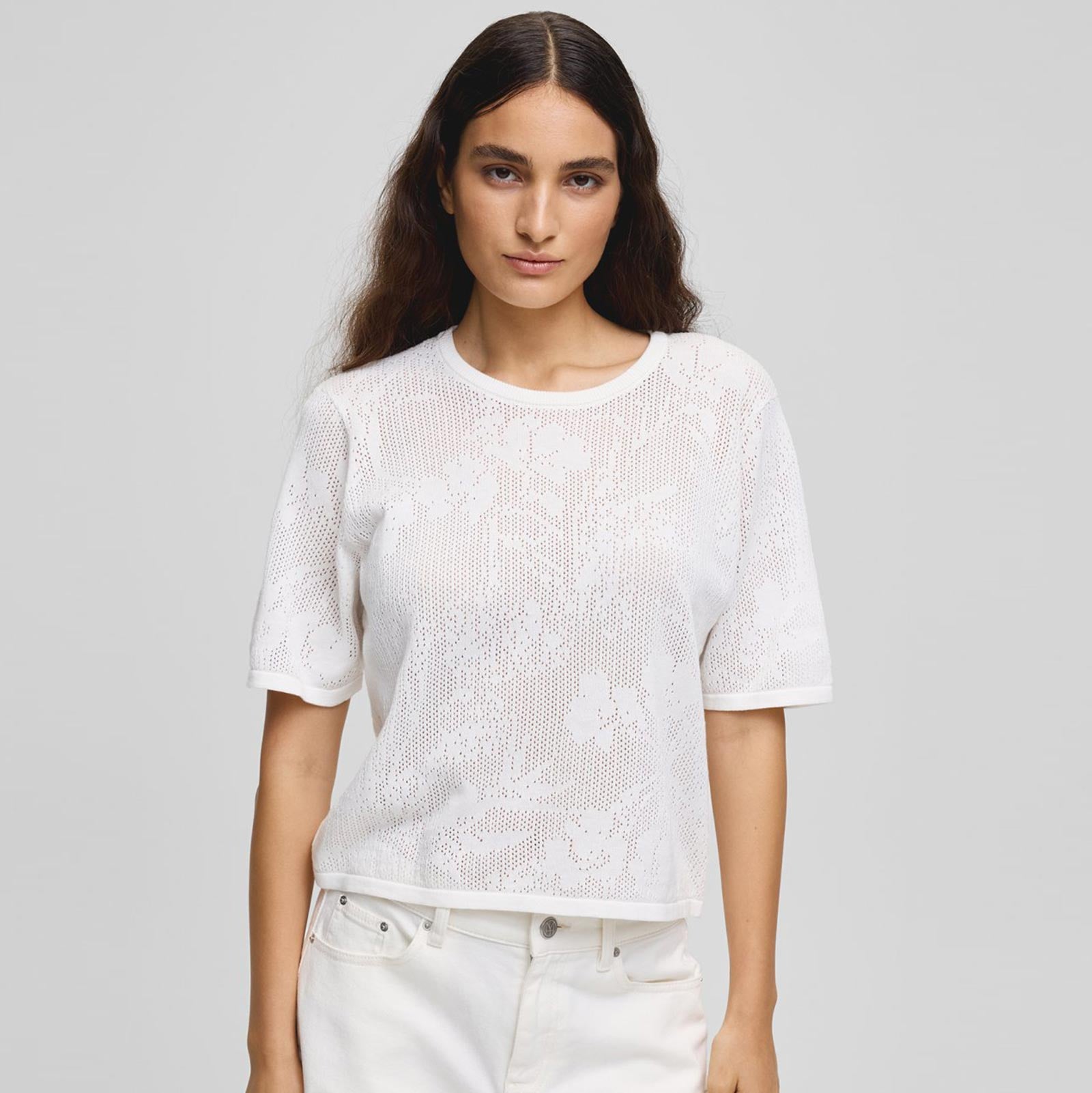MSCHLuri 2/4 Pullover egret MSCH Copenhagen
