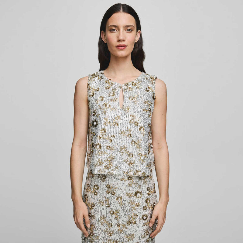 MSCHMagnolia SL Top silver t coco MSCH Copenhagen