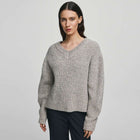 MSCHMathina Lissi V Pullover warm light grey melange MSCH Copenhagen