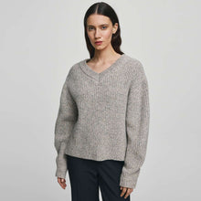 MSCHMathina Lissi V Pullover warm light grey melange MSCH Copenhagen