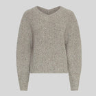 MSCHMathina Lissi V Pullover warm light grey melange MSCH Copenhagen