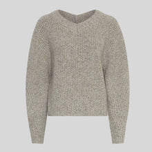 MSCHMathina Lissi V Pullover warm light grey melange MSCH Copenhagen