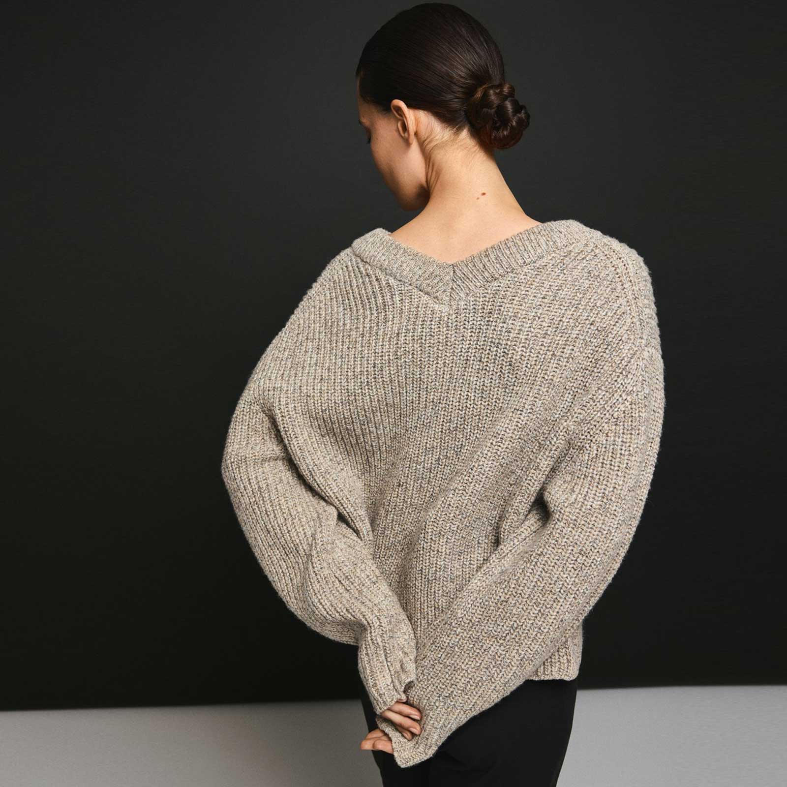MSCHMathina Lissi V Pullover warm light grey melange MSCH Copenhagen